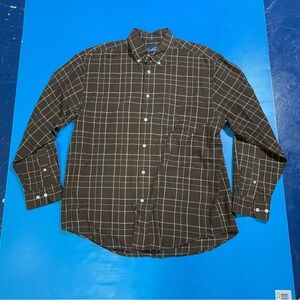 Men's Brown‎ Checkered Shirt